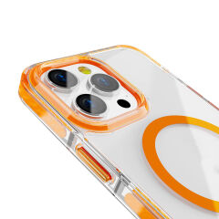 iPhone 15 Pro Max Kılıf Magsafe Şarj Özellikli Airbagli Takılabilir Askı Aparatlı Nana Kapak Pembe