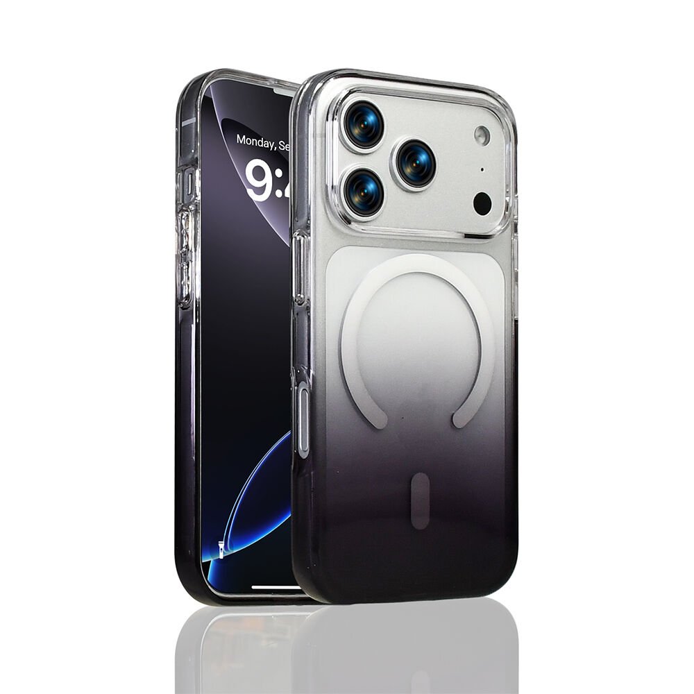 iPhone 17 Pro Max Kılıf Kablosuz Şarj Özellikli Septik Silikon Kapak Siyah