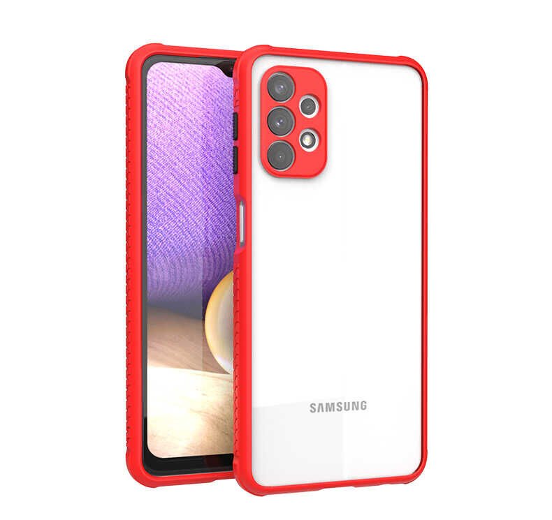 Samsung Galaxy A32 4G Kılıf Kaff Kapak Kırmızı