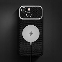 iPhone 15 Uyumlu Magsafe Destekli İphone 18 Pro Max Görünümlü Premium Karbon Fiber Görünümlü Dokulu Lüks Kapak Nexel
