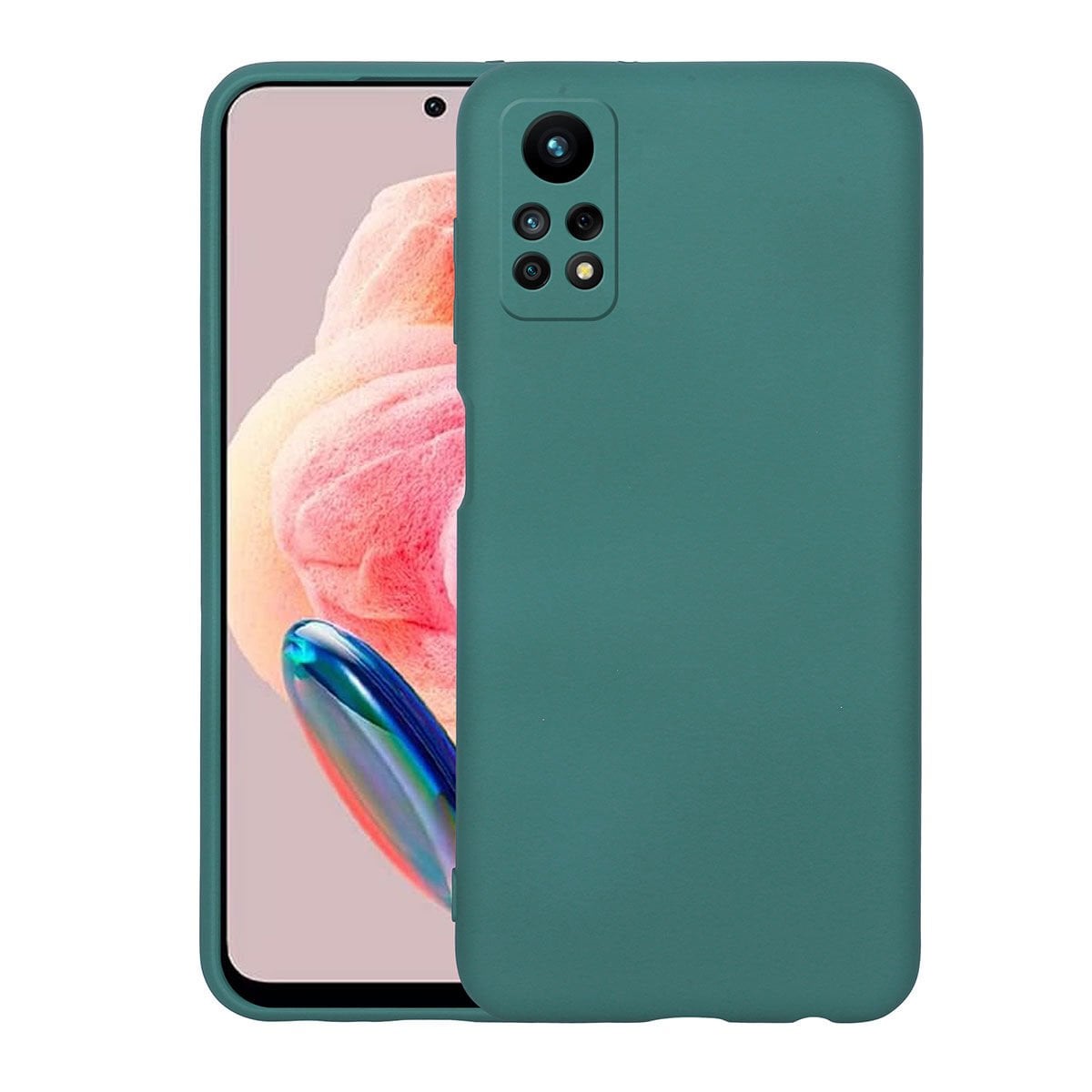 Xiaomi Redmi Note 12 Pro 4G Kamera Korumali Mara Lansman Kapak Koyu Yeşil
