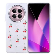 İnfinix Zero 40 5G Kılıf Airbag Tasarımlı Simli Şeffaf Kutup Kapak