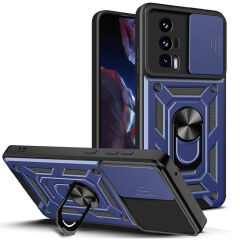 Xiaomi Poco F5 Pro Kılıf Magnetik Standlı Kamera Korumalı Sürgülü Vega Kapak Kılıf