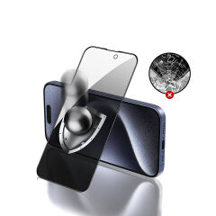 iPhone 15 Rika Premium Hayalet Privacy Temperli Cam Ekran Koruyucu