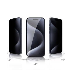 iPhone 15 Rika Premium Hayalet Privacy Temperli Cam Ekran Koruyucu