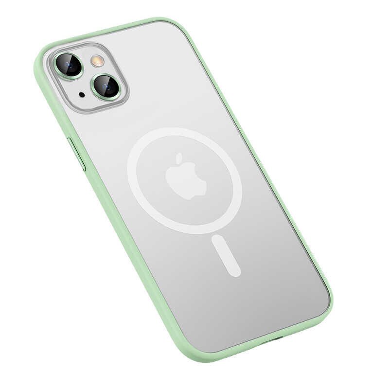 iPhone 13 Kılıf Mokka Wireless Kapak Yeşil