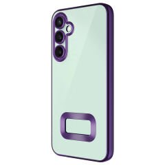 Samsung Galaxy A05S Kılıf Kamera Korumalı Logo Gösteren Omega Kapak Sierra Mavi