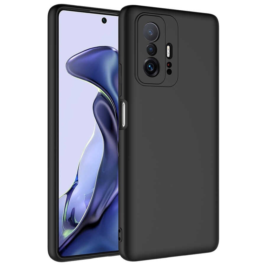 Xiaomi Mi 11T Pro 5G Kılıf Mara Lansman Kapak Siyah