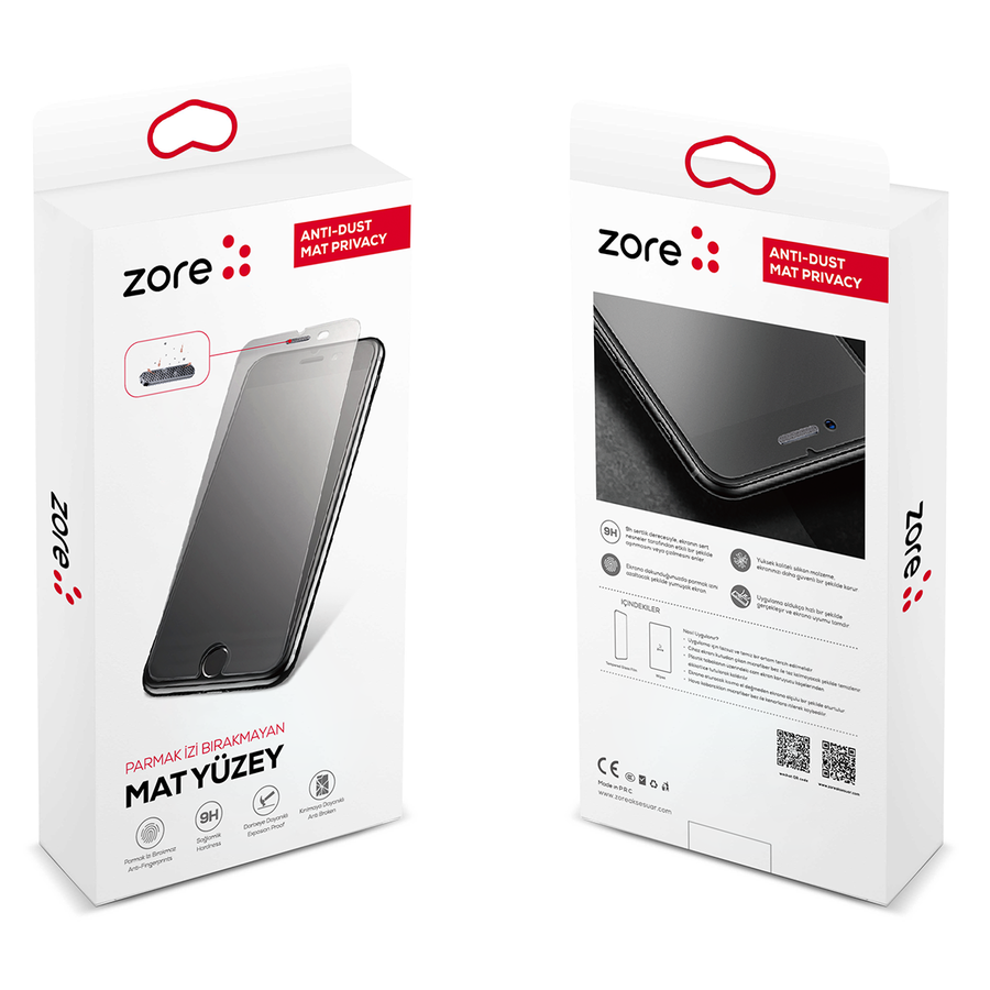 iPhone 11 Pro Anti-Dust Mat Privacy Temperli Ekran Koruyucu