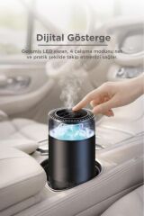 Araç İçi Aroma Difüzörü Hava Nemlendirici Rgb Işıklı Şarjlı Oda ve Araba Kokusu TCF01