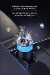 Araç İçi Aroma Difüzörü Hava Nemlendirici Rgb Işıklı Şarjlı Oda ve Araba Kokusu TCF01