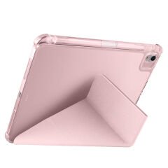 iPad Air 11 2025 M3 Kılıf Tri Folding Kalem Bölmeli Standlı Kılıf Lila