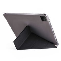 iPad Pro 12.9 2020 (4.Nesil) Kılıf Tri Folding Kalem Bölmeli Standlı Kılıf