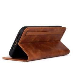 iPhone 12 Pro Kılıf Hakiki Deri Multi Cüzdan Kılıf