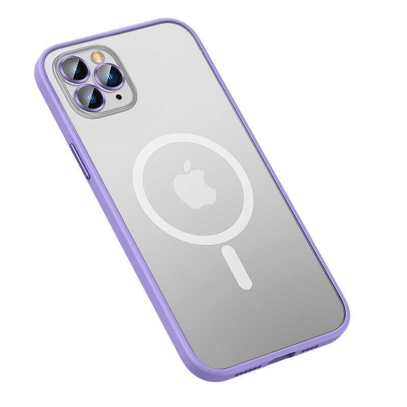 iPhone 13 Pro Max Kılıf Mokka Wireless Kapak Lila