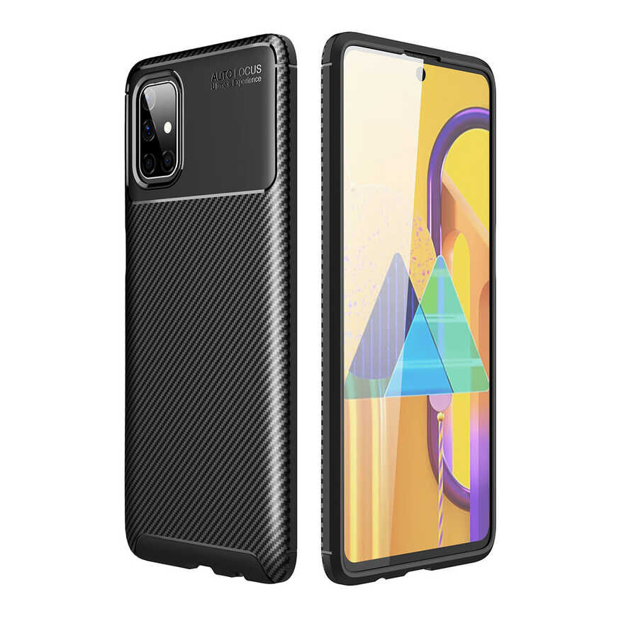 Samsung Galaxy M51 Kılıf Negro Silikon Kapak Siyah
