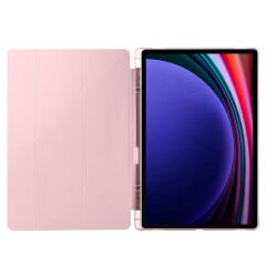 Samsung Galaxy Tab S10 Ultra Kılıf Tri Folding Kalem Bölmeli Standlı Kılıf