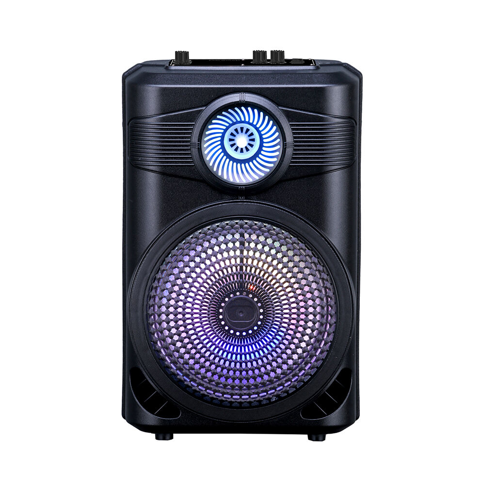 GD-904 Dijital LED Göstergeli FM Radyolu Mikrofonlu RGB TWS 8 inç Stereo Bass Kablosuz Karaoke Hoparlör