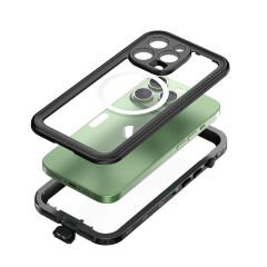 iPhone 14 Pro Kılıf 1-1 Su Geçirmez Kılıf Siyah