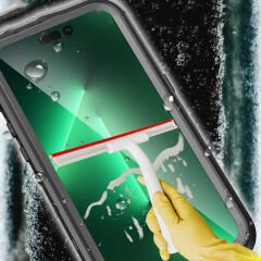 iPhone 14 Pro Kılıf 1-1 Su Geçirmez Kılıf Siyah