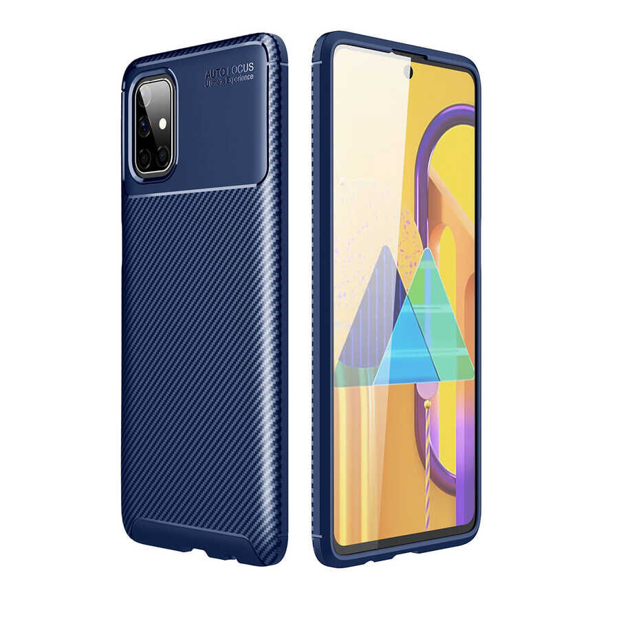 Samsung Galaxy M51 Kılıf Negro Silikon Kapak Lacivert
