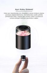 Araç İçi Aroma Difüzörü Hava Nemlendirici Rgb Işıklı Şarjlı Oda ve Araba Kokusu TCF01 Pembe