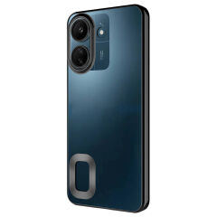 Xiaomi Poco C65 Kılıf Kamera Korumalı Logo Gösteren Omega Kapak Gold