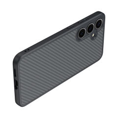Samsung Galaxy S25 Plus Kılıf Magsafe Şarj Özellikli Karbon Fiber Tasarımlı Elnino Kapak