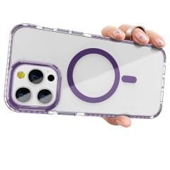 iPhone 14 Pro Max Kılıf Magsafe Şarj Özellikli Airbagli Takılabilir Askı Aparatlı Nana Kapak