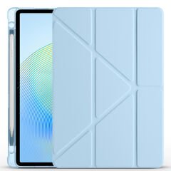 Honor Pad X8A Kılıf Tri Folding Kalem Bölmeli Standlı Kılıf Rose Gold