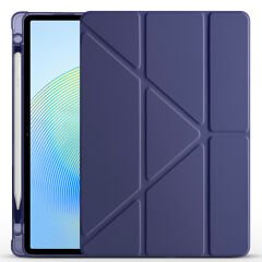 Honor Pad X8A Kılıf Tri Folding Kalem Bölmeli Standlı Kılıf Rose Gold