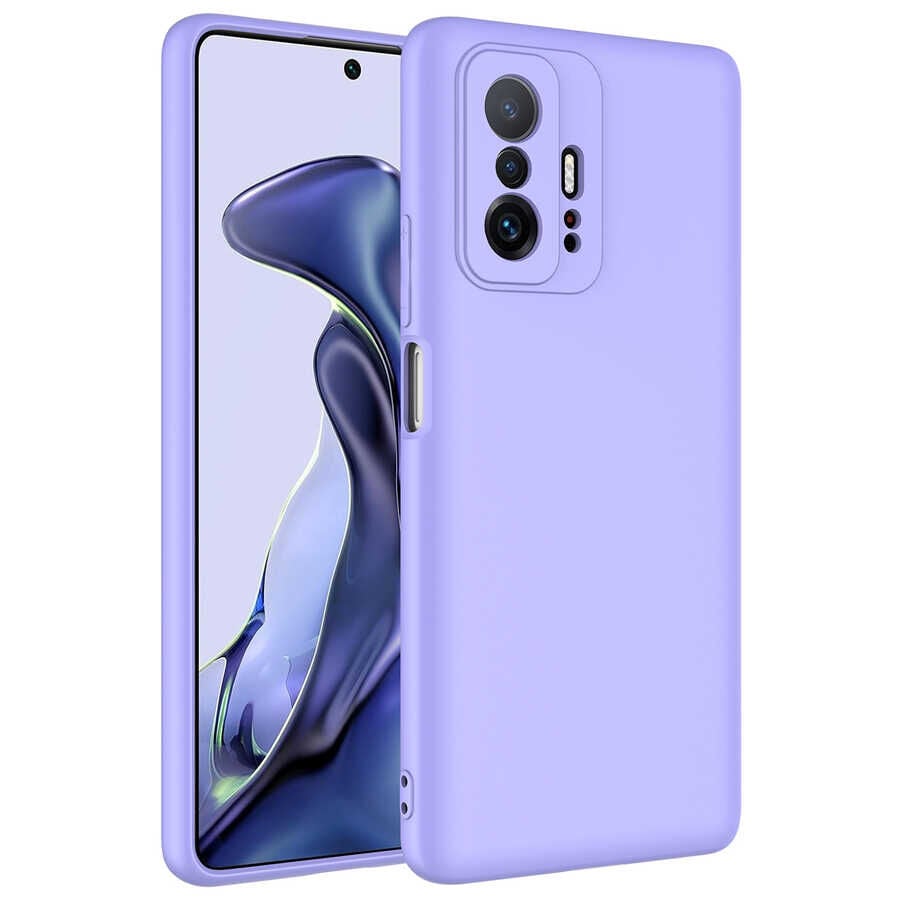 Xiaomi Mi 11T 5G Kamera Korumali Mara Lansman Kapak Lila