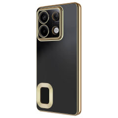 Xiaomi Redmi Note 13 Pro 5G Kılıf Kamera Korumalı Logo Gösteren Omega Kapak Lacivert