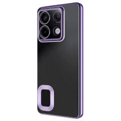 Xiaomi Redmi Note 13 Pro 5G Kılıf Kamera Korumalı Logo Gösteren Omega Kapak Lacivert
