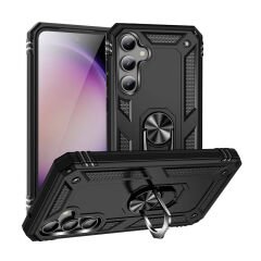 Samsung Galaxy S23 Fe Kılıf Vega Tank Sert Yüzüklü Standlı Zırh Koruma Kapak