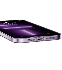 iPhone 14 Pro Kılıf Sert PC Renkli Çerçeveli Riksos Kapak Rose Gold