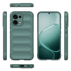 Oppo A6 Pro Kılıf Esnek TPU Oyuklu Arka Yüzey Tasarımlı Etnik Silikon Kapak