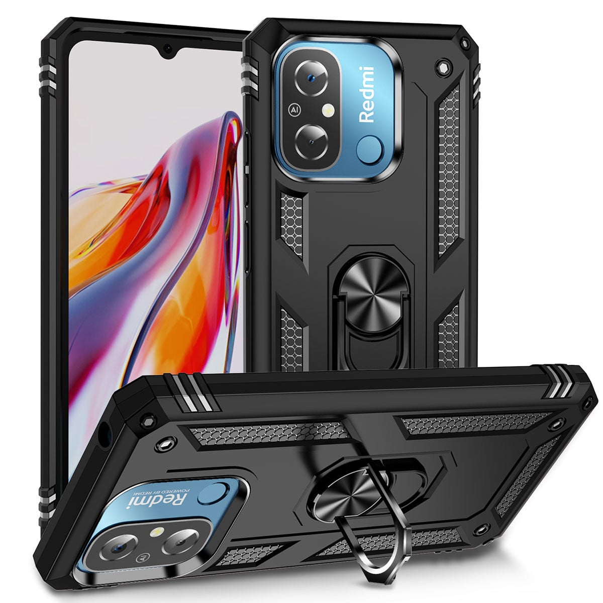 Xiaomi Redmi 12C Kılıf Vega Kapak Siyah