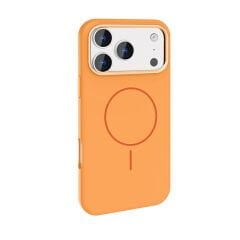 iPhone 17 Pro Max Kılıf Kablosuz Şarj Özellikli Metal Kamera Çerçeveli Edi Silikon Kapak