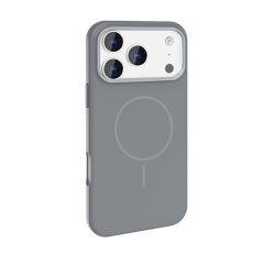 iPhone 17 Pro Max Kılıf Kablosuz Şarj Özellikli Metal Kamera Çerçeveli Edi Silikon Kapak Lacivert