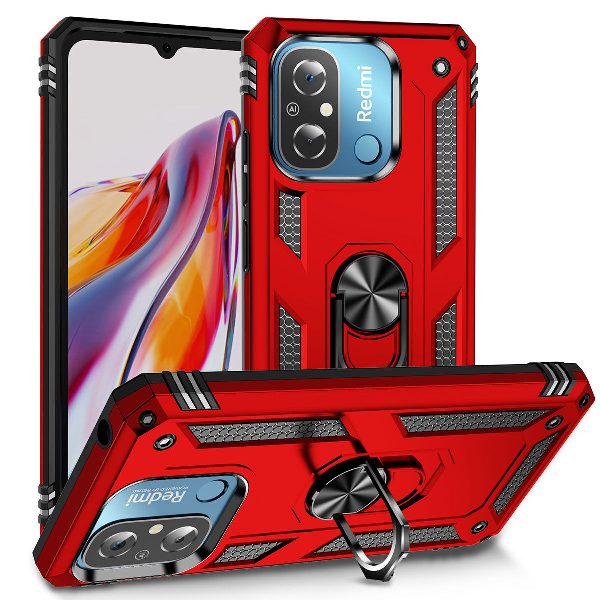 Xiaomi Redmi 12C Kılıf Vega Kapak Kırmızı