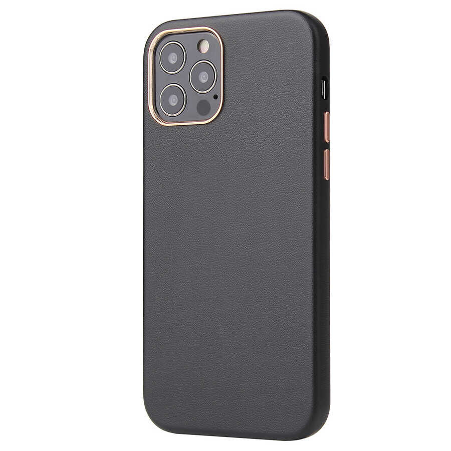 iPhone 12 Pro Max Kılıf Eyzi Kapak Siyah