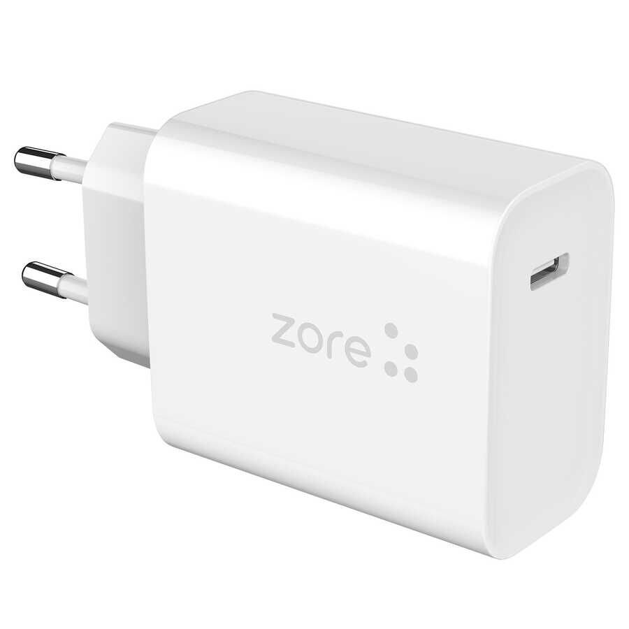 ​Zore XMac Serisi X3 20W Seyahat Şarj Başlığı Beyaz