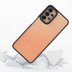 Samsung Galaxy A13 4G Kılıf Kamera Çıkıntılı Arkası Şeffaf Köşeleri Parlak Renkli Işlemeli Flora Kapak