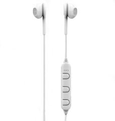 Sport Serisi Su Geçirmez Sesle Kontrol Bluetooth Kulaklık Zr57 Beyaz