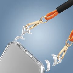 iPhone 14 Kılıf Airbagli Takılabilir Askı Aparatlı Snap Silikon Kapak Kılıf