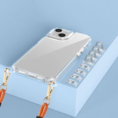 iPhone 14 Kılıf Airbagli Takılabilir Askı Aparatlı Snap Silikon Kapak Kılıf