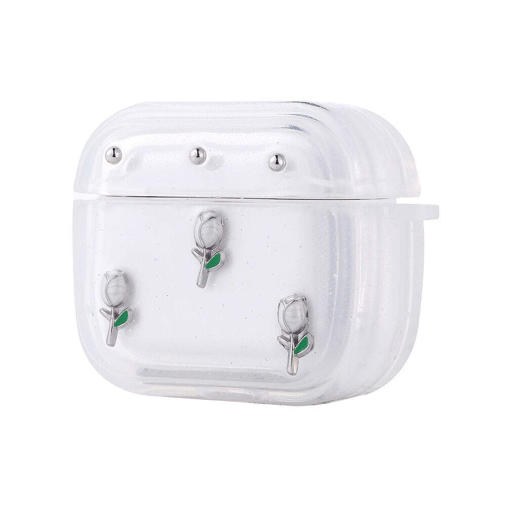 Apple Airpods 4 Airbag 44 Airbag Tasarımlı Simli Şeffaf Kutup Kılıf Lale