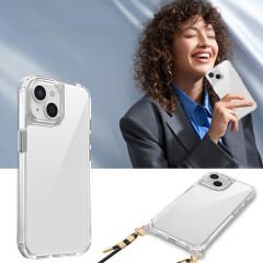 iPhone 13 Kılıf Airbagli Takılabilir Askı Aparatlı Snap Silikon Kapak Kılıf