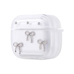 Apple Airpods 3. Nesil Airbag 44 Airbag Tasarımlı Simli Şeffaf Kutup Kılıf